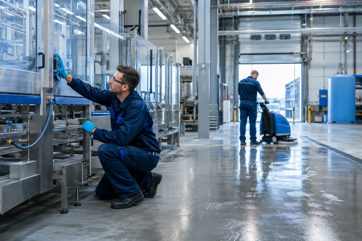 Industriële reiniging Claritas – machinepark en productievloer reiniging productiebedrijf Rotterdam