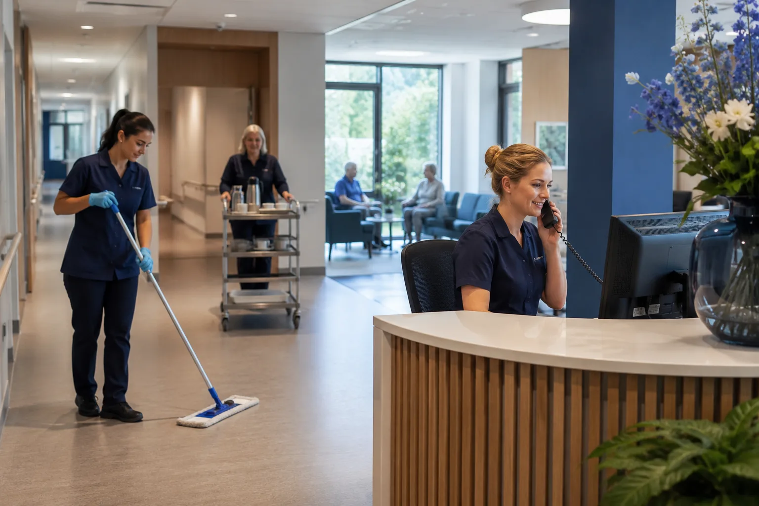 Facilitaire diensten Claritas – receptiebeheer en catering zorgcomplex Groningen
